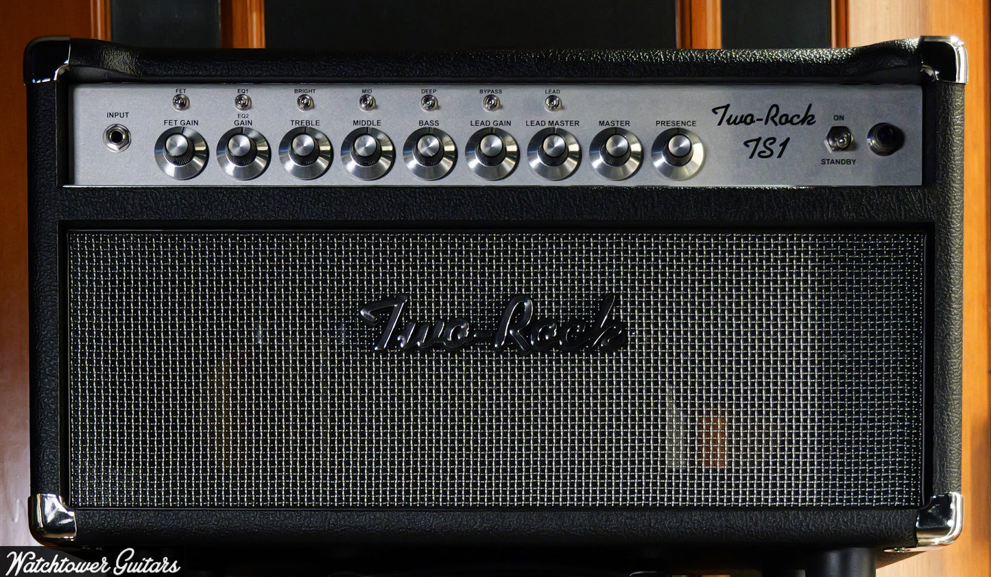 Two Rock TS-1 100/50 Watt Head Black Bronco Modern Silver Grill