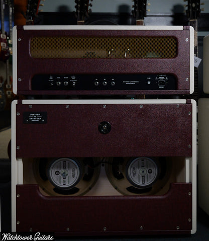 Divided by 13 Butch Walker Signature BW 1969 Head & 2x12F Speaker Cabinet *Custom Color* Vintage Bordeaux/White