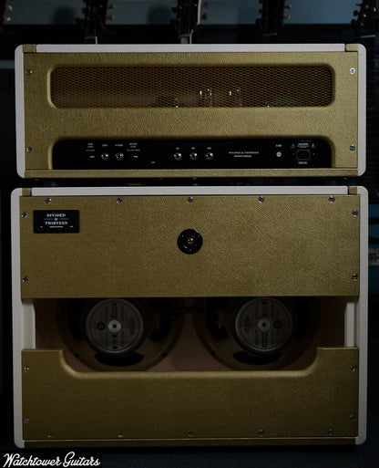 Divided by 13 Butch Walker Signature BW 1969 Head & 2x12F Speaker Cabinet *Custom Color* Gold/White