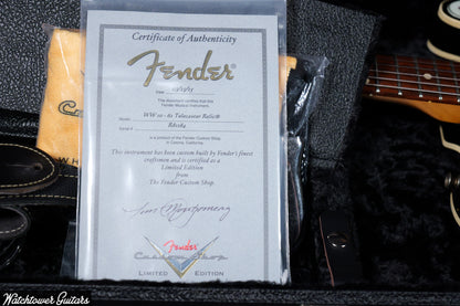 2015 Fender Custom Shop Wildwood 10 '62 Telecaster Custom Black Josefina Hand Wound