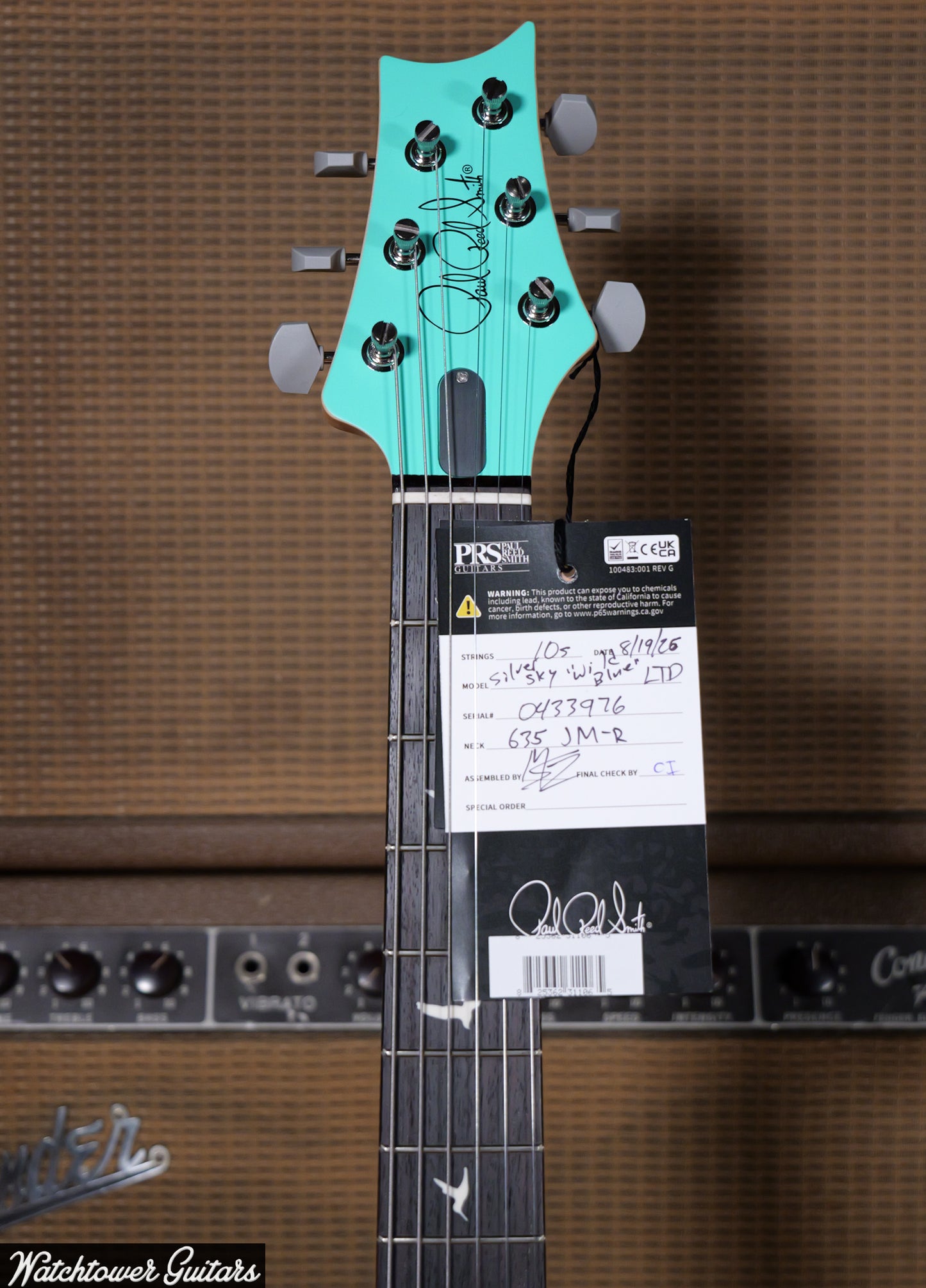 Paul Reed Smith PRS Silver Sky Wild Blue Limited Edition