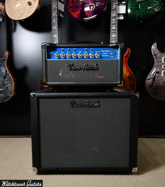 Two Rock Studio Overdrive Head & Small 1x12 Cabinet Black Bronco/Modern Silver Grill