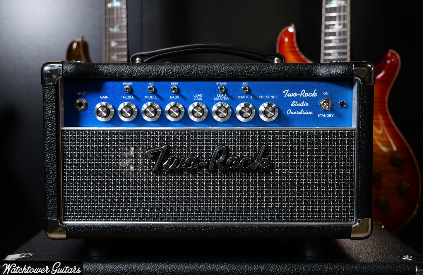 Two Rock Studio Overdrive Head & Small 1x12 Cabinet Black Bronco/Modern Silver Grill