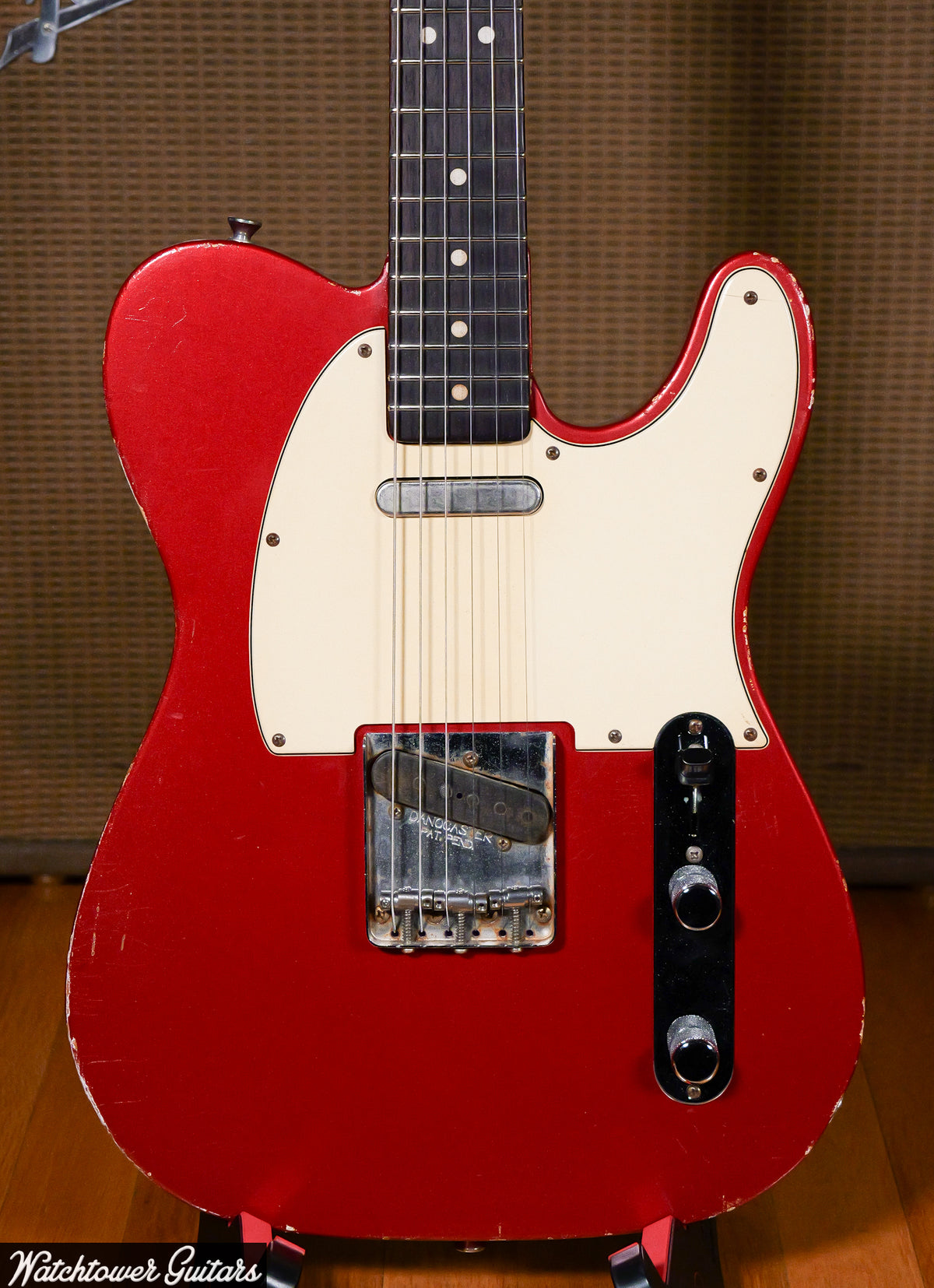 2018 Danocaster Single Cut Candy Apple Red