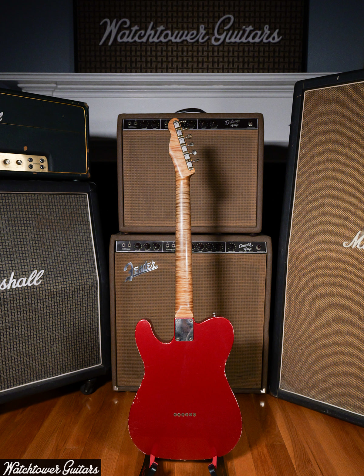 2018 Danocaster Single Cut Candy Apple Red