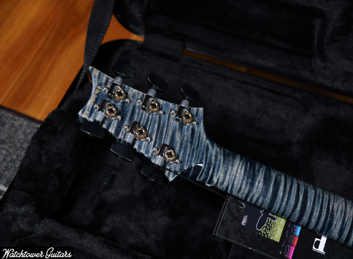 Paul Reed Smith PRS Custom 24 Stoptail Wood Library Faded Whale Blue