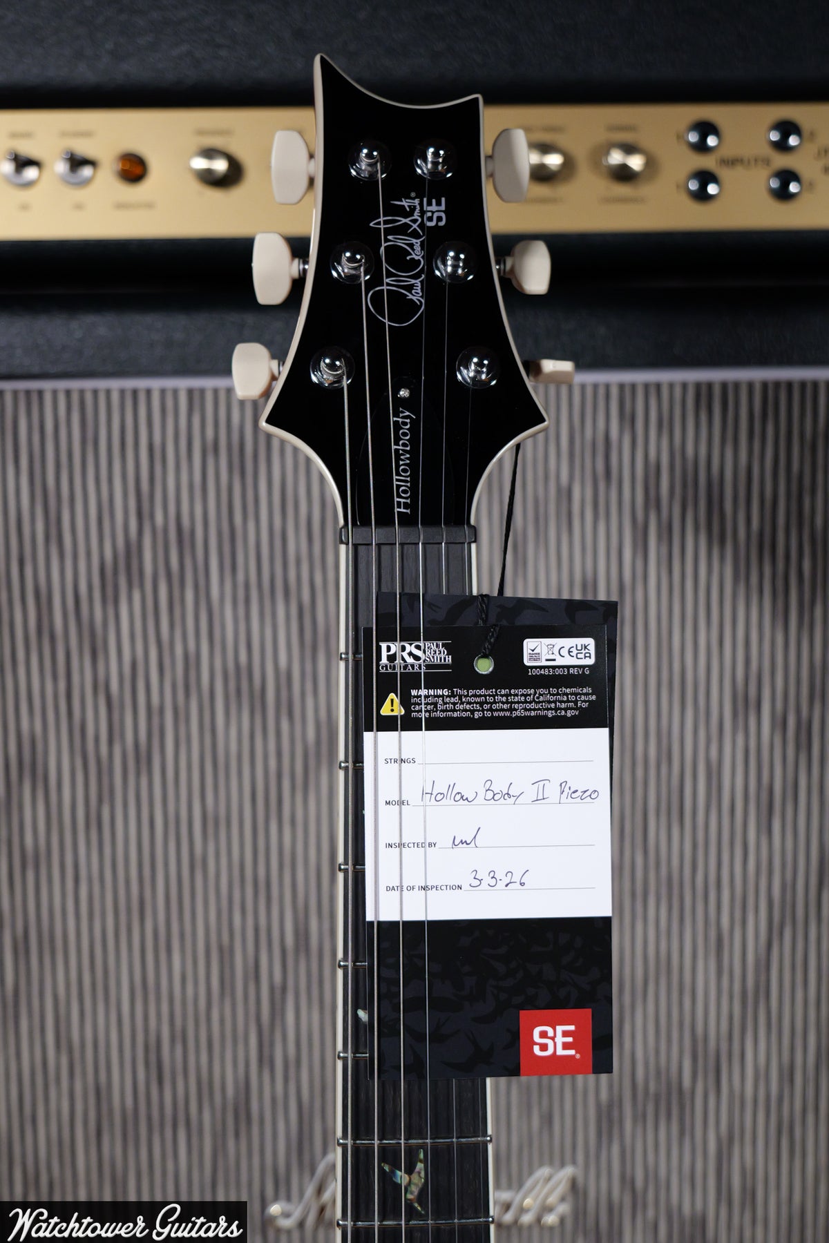 Paul Reed Smith PRS SE Hollowbody II Piezo Vintage Sunburst