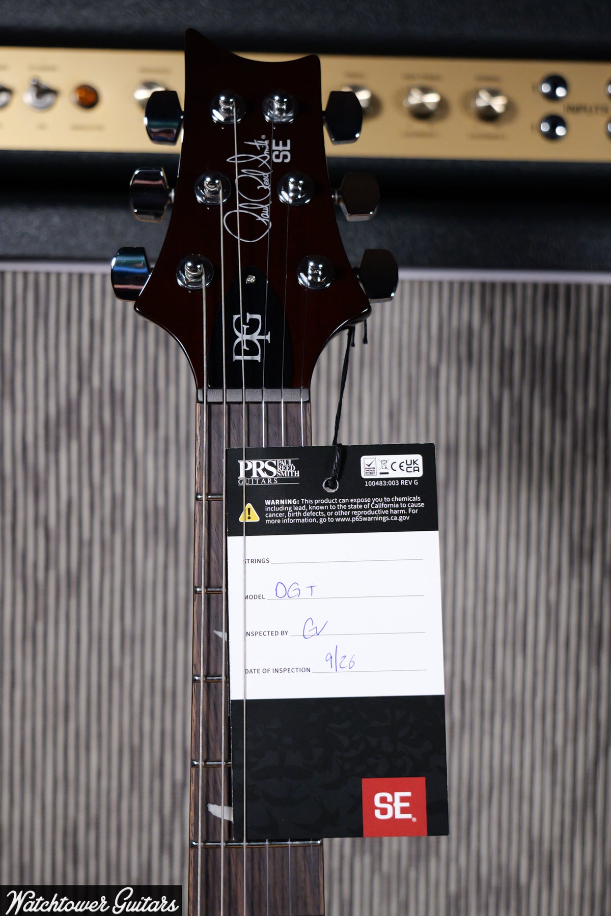 Paul Reed Smith PRS SE DGT McCarty Tobacco Sunburst
