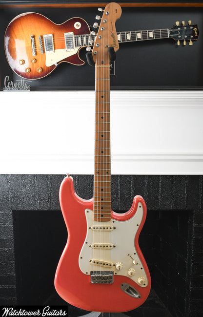 2019 Danocaster Double Cut Hardtail Fiesta Red