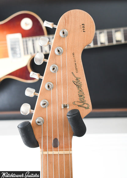 2019 Danocaster Double Cut Hardtail Fiesta Red