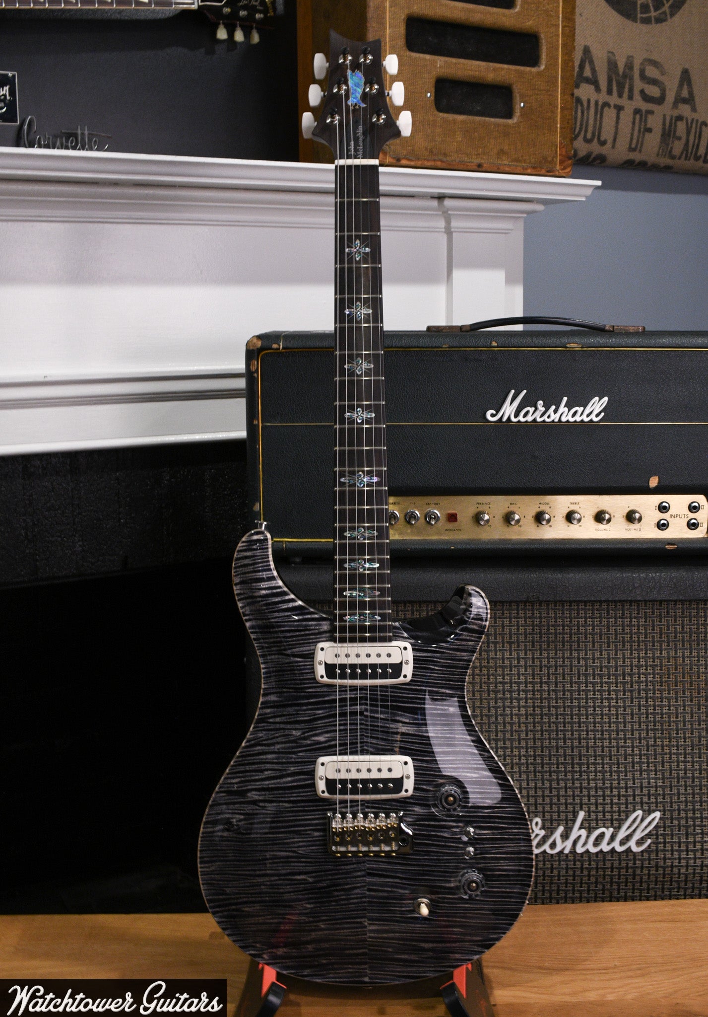 Paul Reed Smith PRS Private Stock John McLaughlin Limited Edition Charcoal Phoenix with Smoked Black Back