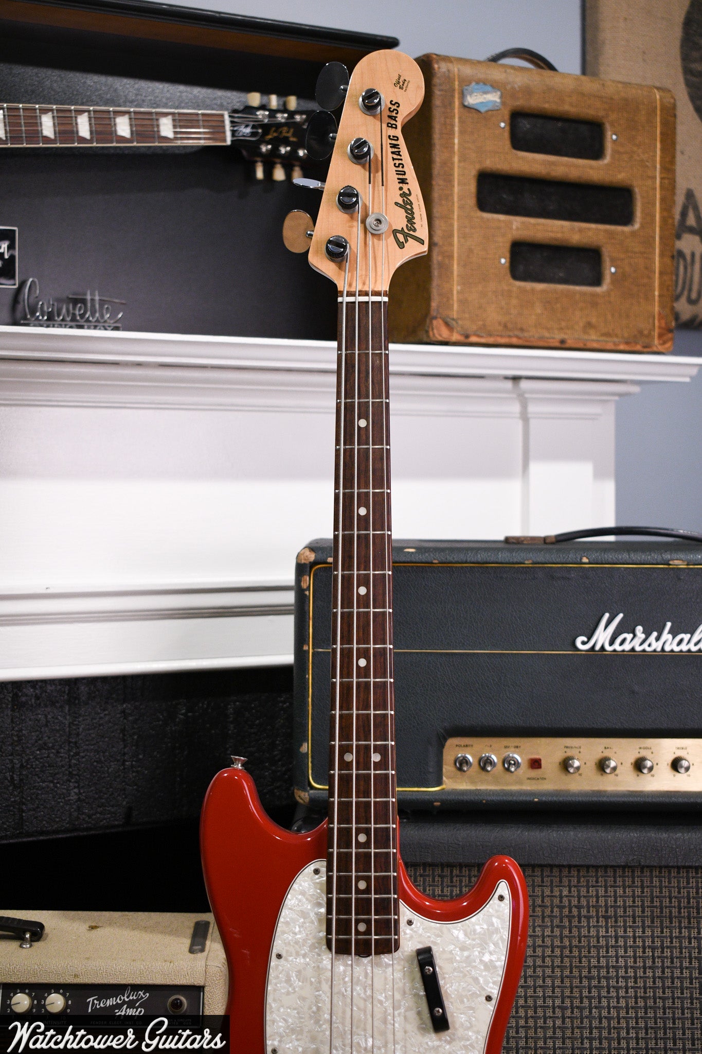 1968 Fender Mustang Bass Dakota Red – Watchtower Guitars