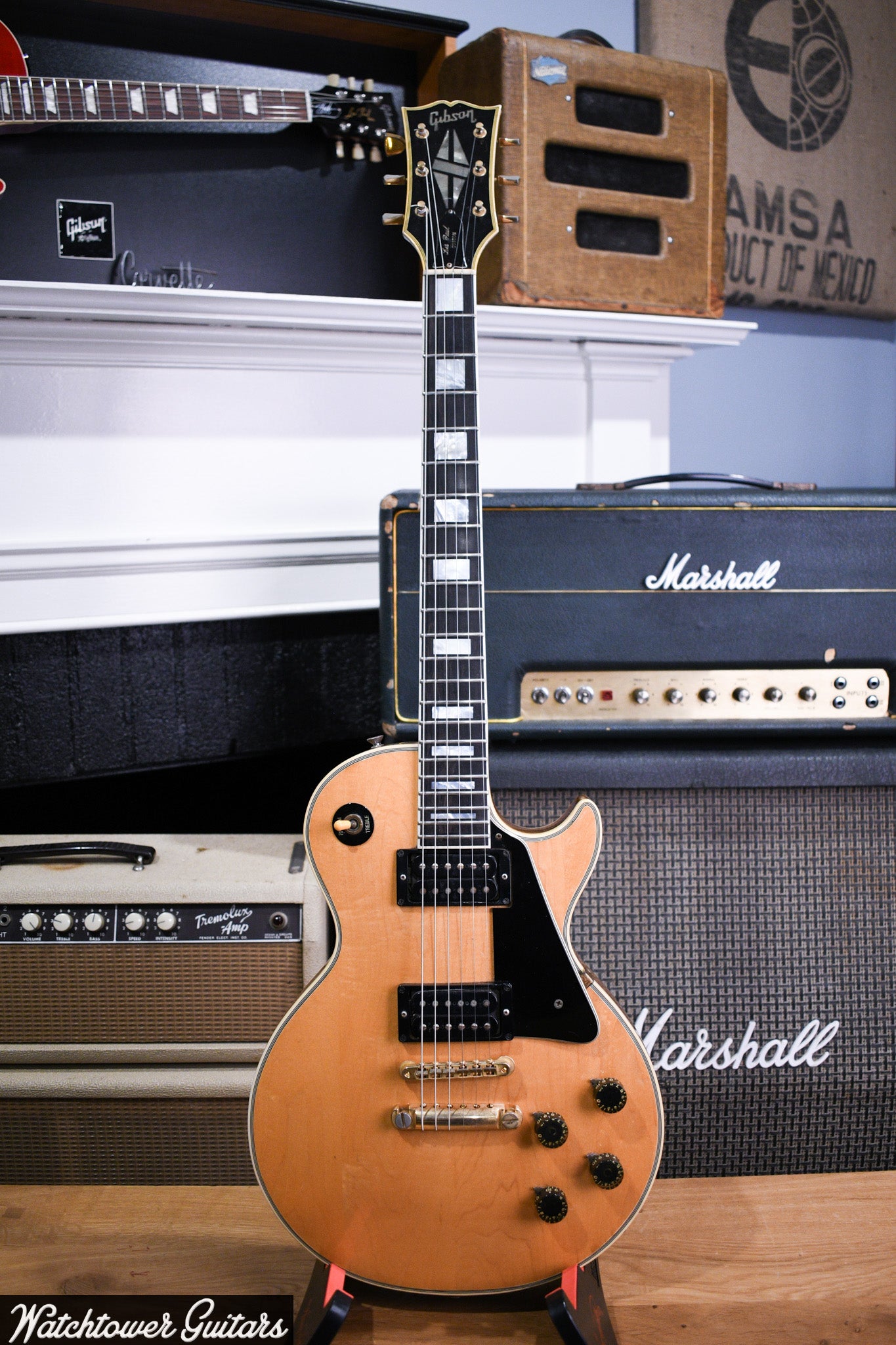 1973 Gibson Les Paul Custom *Rare Natural* – Watchtower Guitars