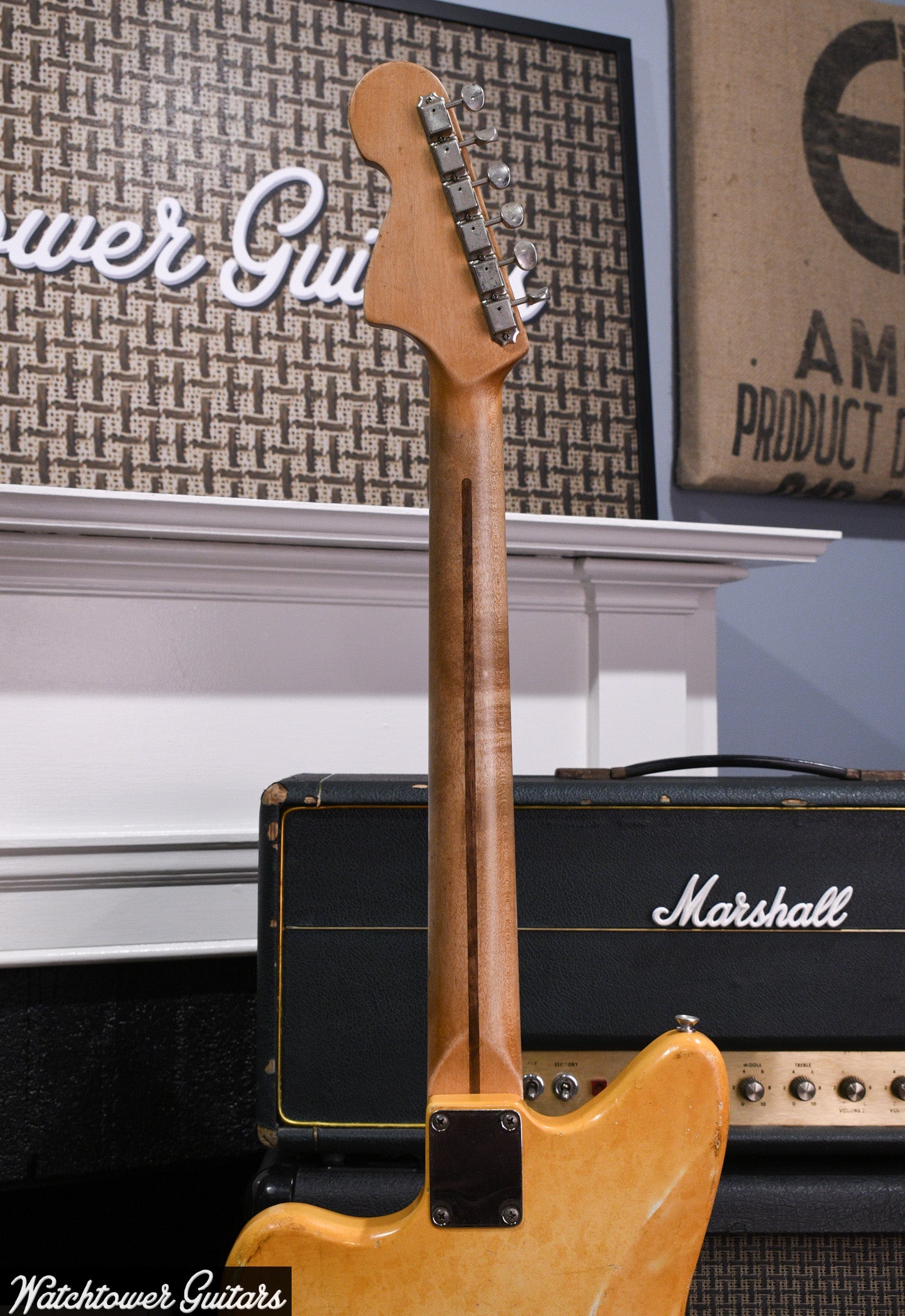 2023 Danocaster Offset Custom Nicotine Lace Blonde - Rare Maple Neck