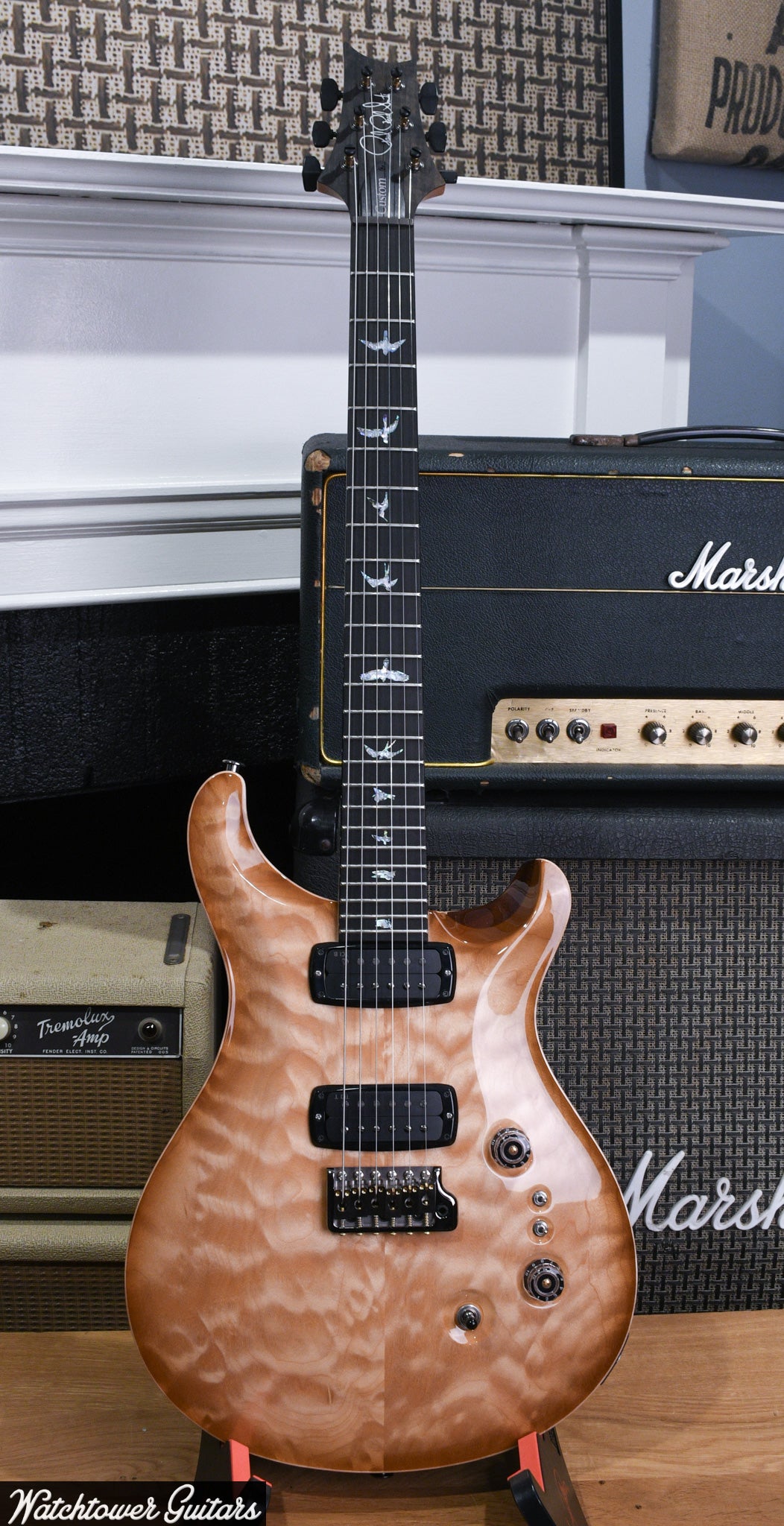 2024 Paul Reed Smith PRS Custom 24-08 Wood Library Vintage Natural Quilt