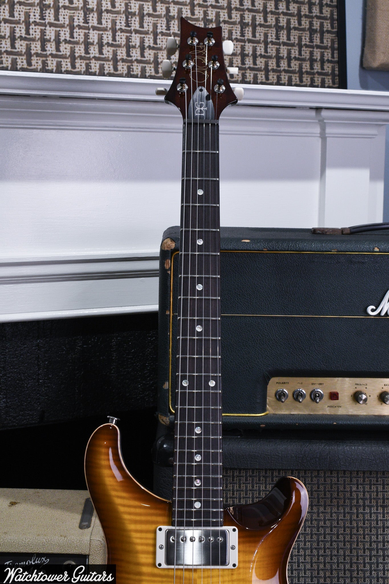 Paul Reed Smith PRS DGT Signature McCarty Tobacco Sunburst Moon Inlays
