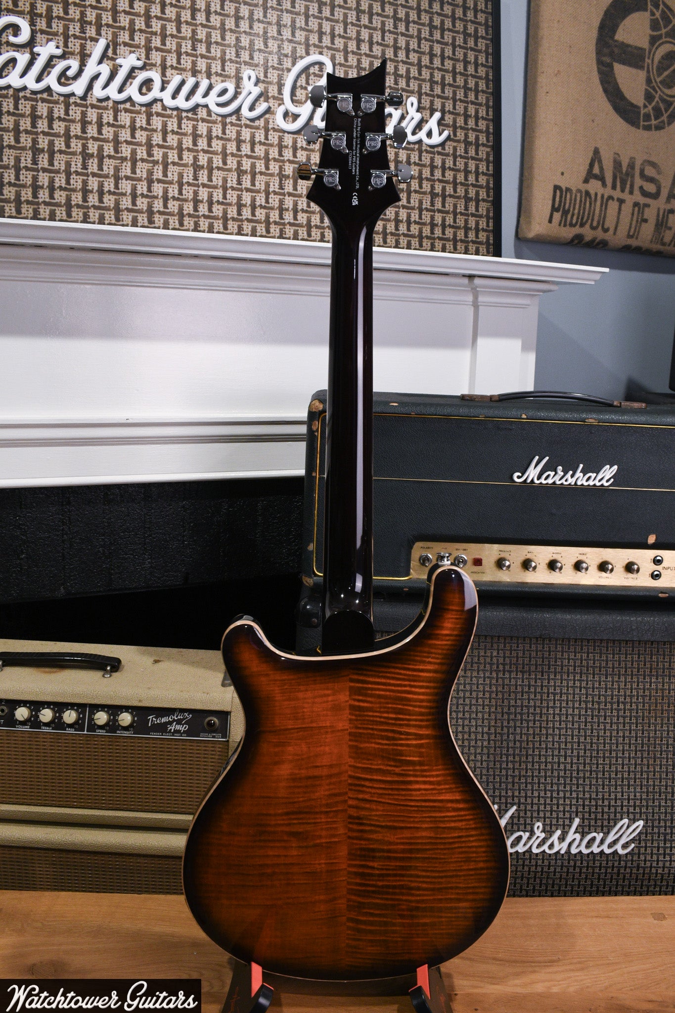 Paul Reed Smith PRS SE Hollowbody II Piezo Orange Tiger Smokeburst