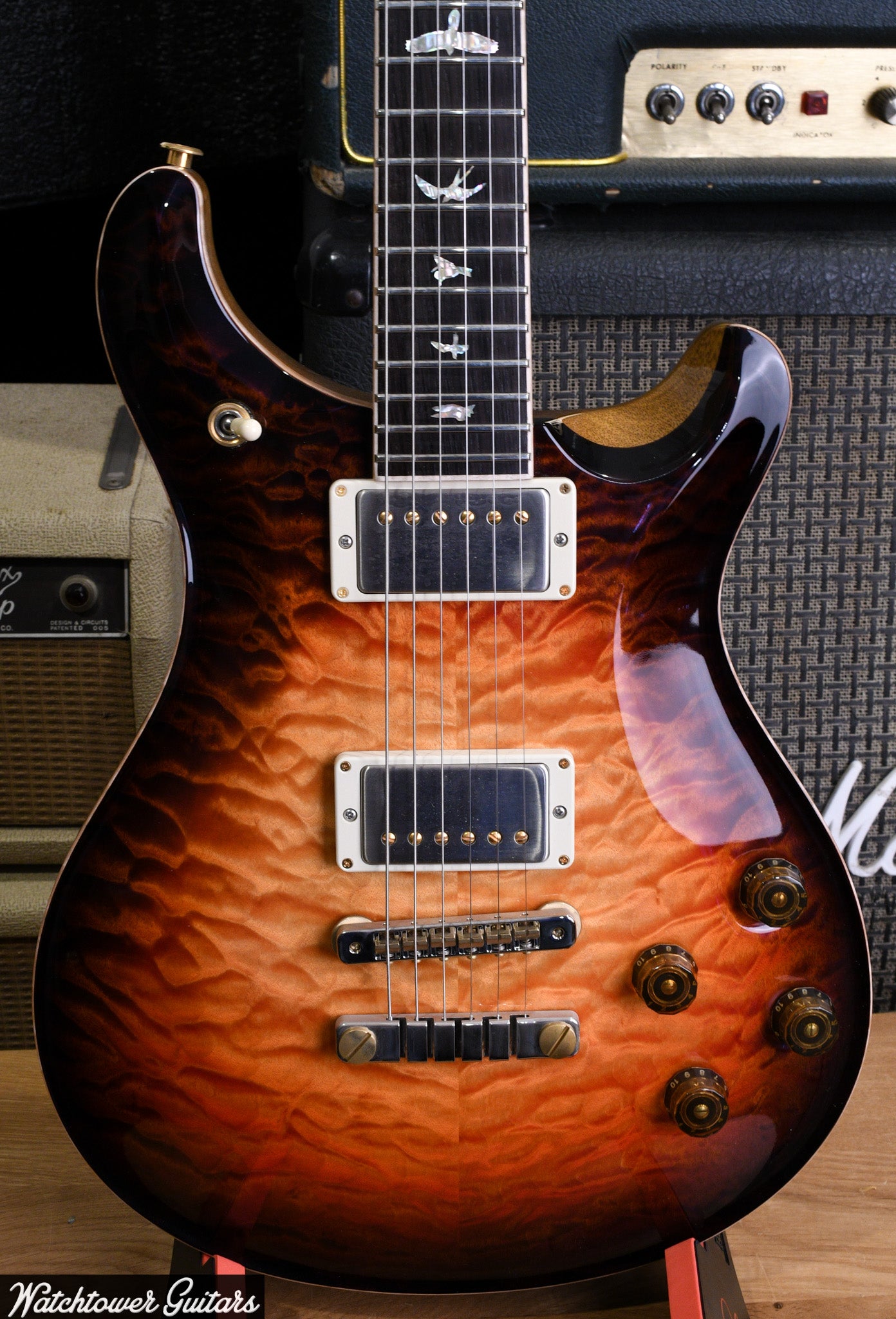 2022 PRS Private Stock 594 Brazilian Rosewood - Electric Tiger Glow Smokeburst