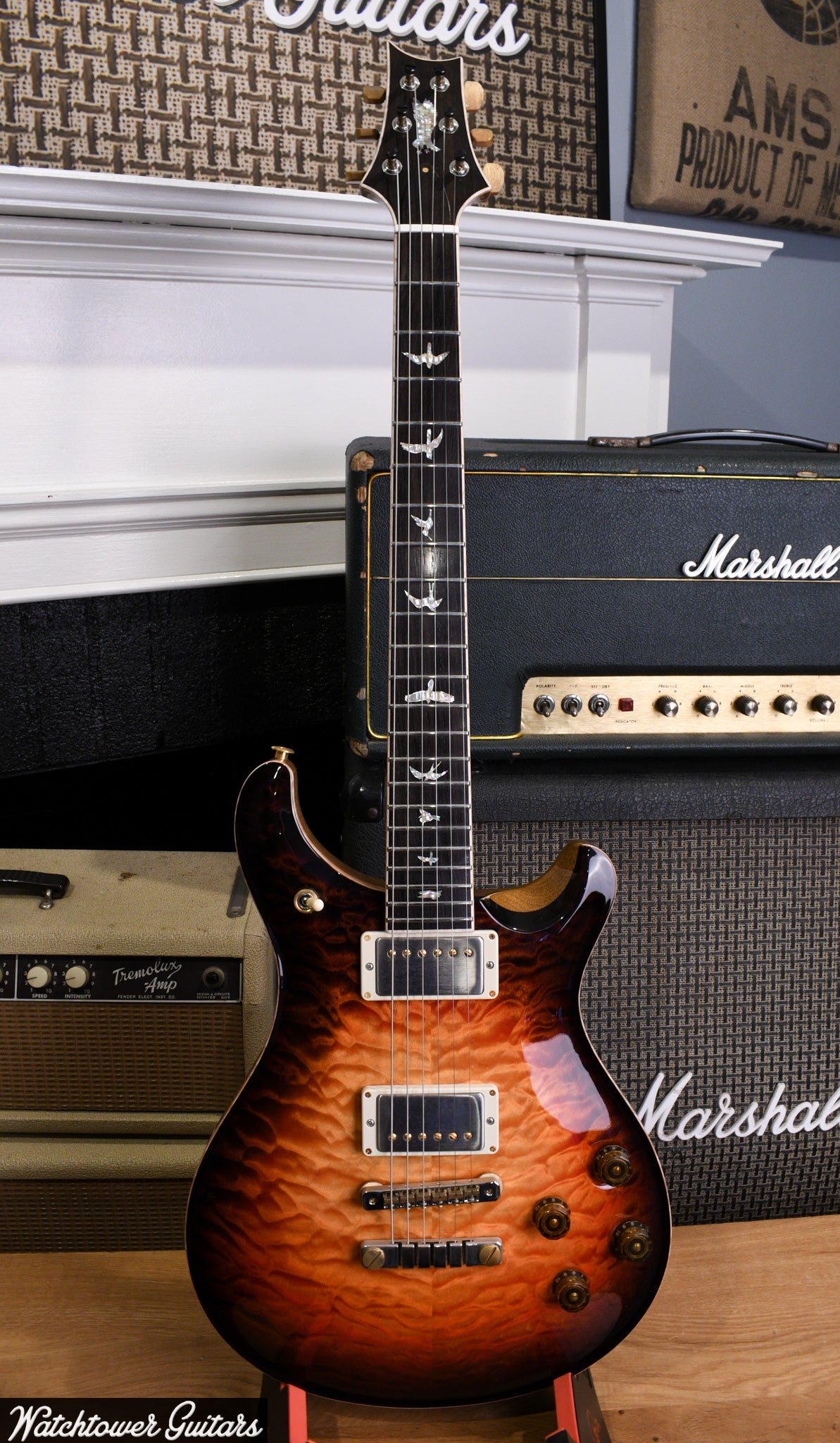 2022 PRS Private Stock 594 Brazilian Rosewood - Electric Tiger Glow Smokeburst