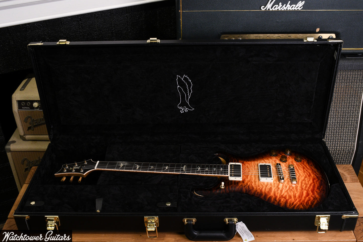 2022 PRS Private Stock 594 Brazilian Rosewood - Electric Tiger Glow Smokeburst