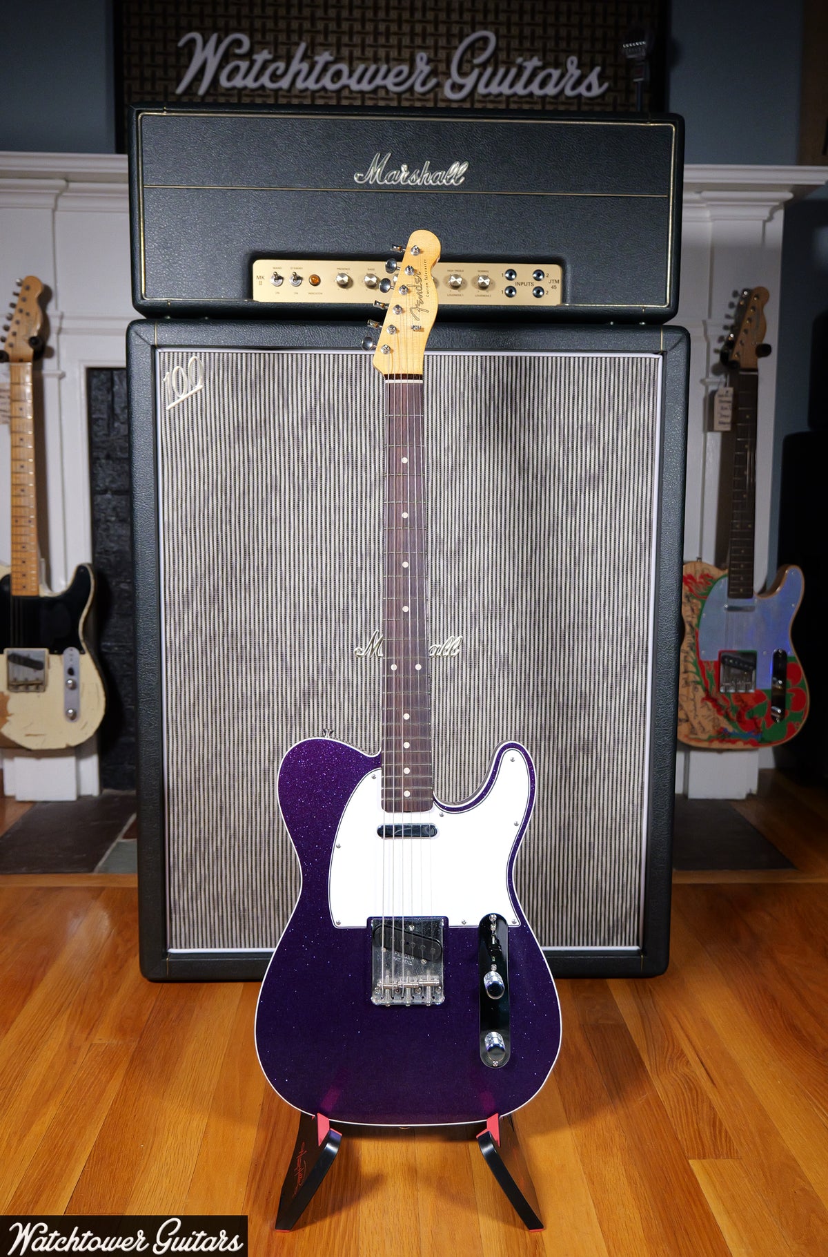 2022 Fender Custom Shop '62 Telecaster Custom Wildwood 10 Purple Sparkle