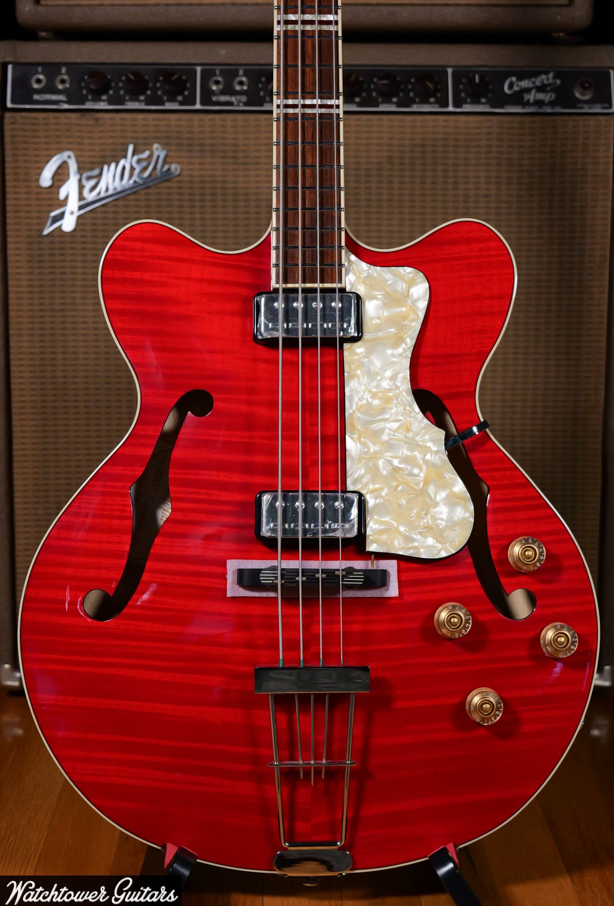 Hofner Contemporary HCT-500/7-TR - Verythin Bass Cherry