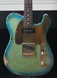 LSL Instruments Bad Bone 190 Blue Green Sparkle Sparkle Heavy Aged "Atlantis"