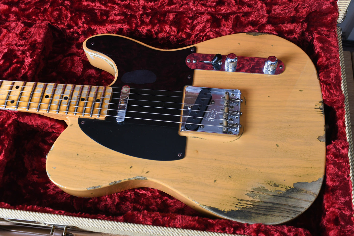 2017 Fender Custom Shop 1953 Telecaster Heavy Relic Butterscotch Blonde