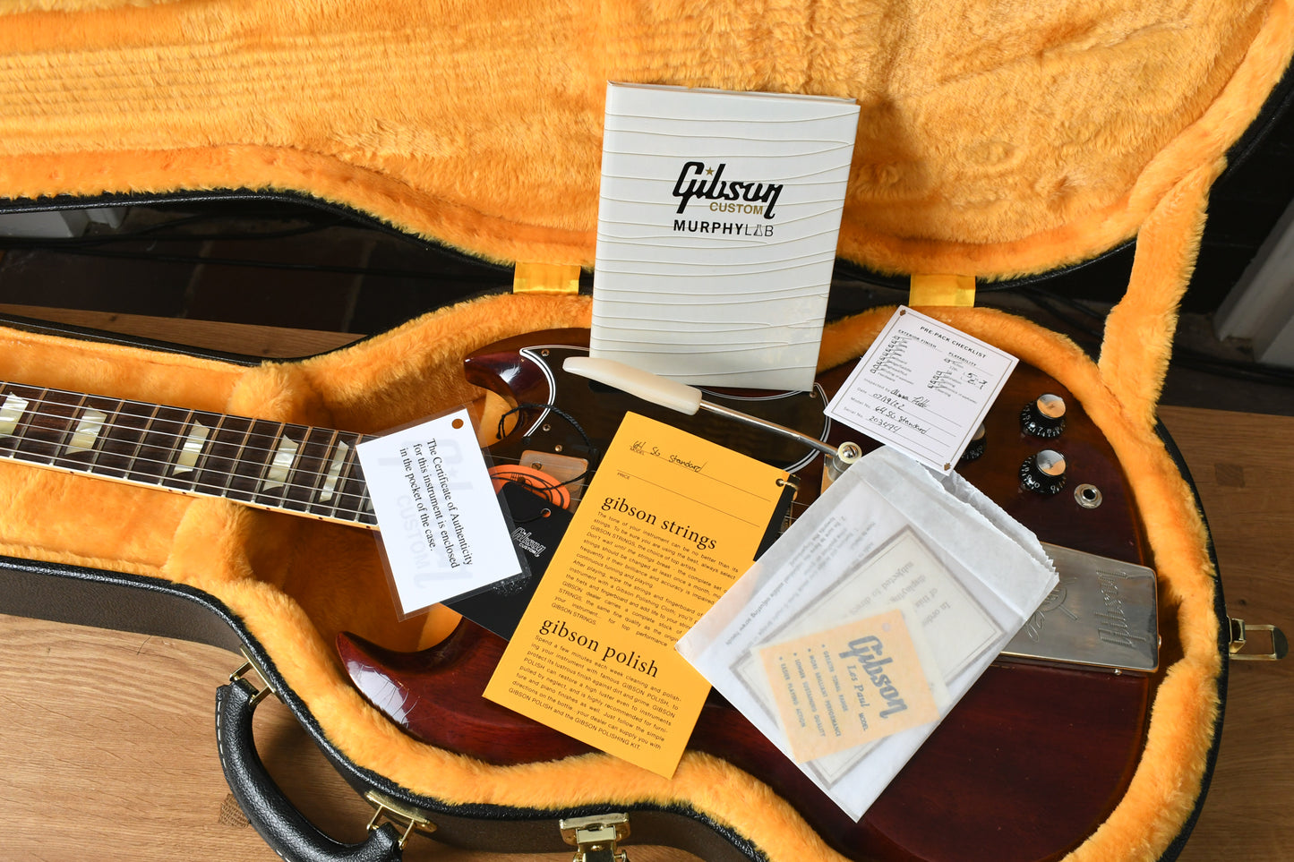 2022 Gibson 1964 SG Standard Murphy Lab Cherry Red Ultra Light Aged