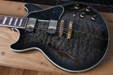 2013 Ibanez AM93-TKS Artcore Expressionist Trans Black Sunburst