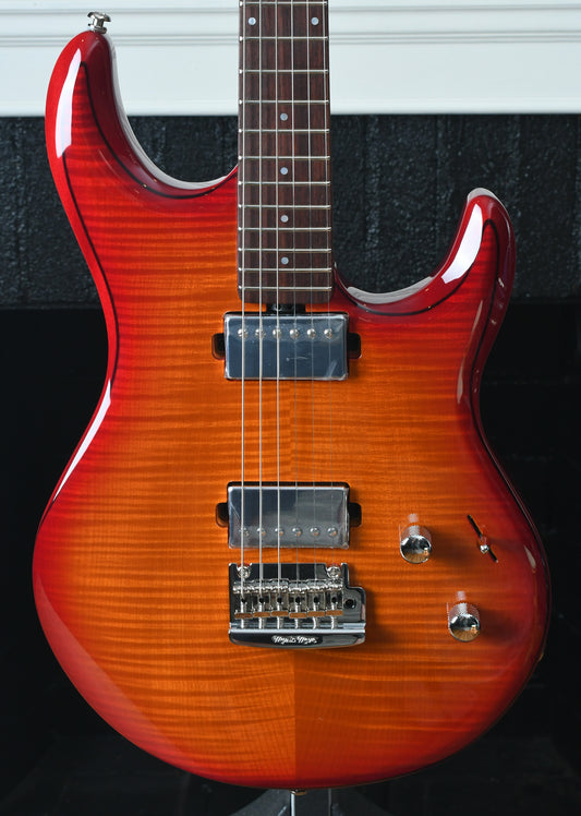 Ernie Ball Music Man Luke III Steve Lukather Signature Cherry Burst Flame