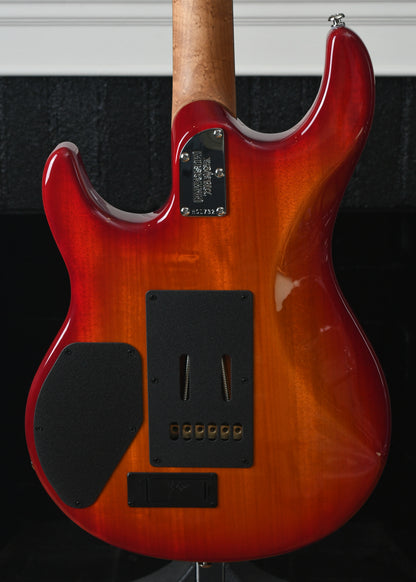 Ernie Ball Music Man Luke III Steve Lukather Signature Cherry Burst Flame