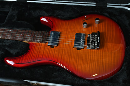 Ernie Ball Music Man Luke III Steve Lukather Signature Cherry Burst Flame