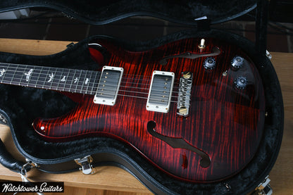 Paul Reed Smith PRS Hollowbody II Piezo 10 Top *Custom Color* Fire Red Wrap