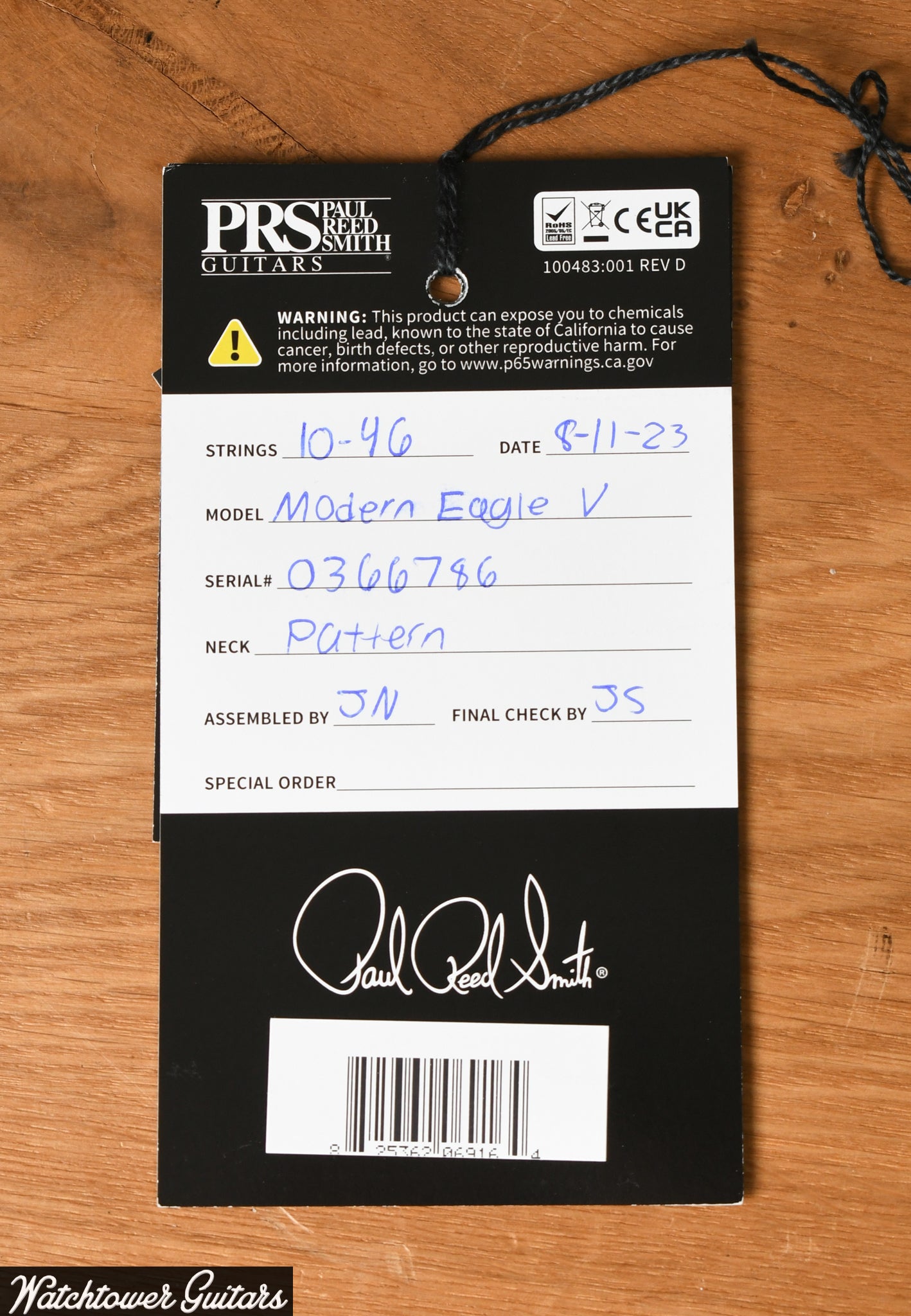 Paul Reed Smith PRS Modern Eagle V *Custom Color* Tri Color Burst
