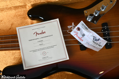 2021 Fender Jaco Pastorius Jazz Bass Sunburst