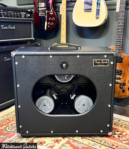 Two Rock Vintage Deluxe 35 Watt 6L6 & 3x10 Cabinet Black Bronco/Silver Cloth