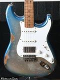 LSL Instruments Saticoy Lake Placid Blue Sparkle Burst to Silver Sparkle Heavy Aged "Cool"