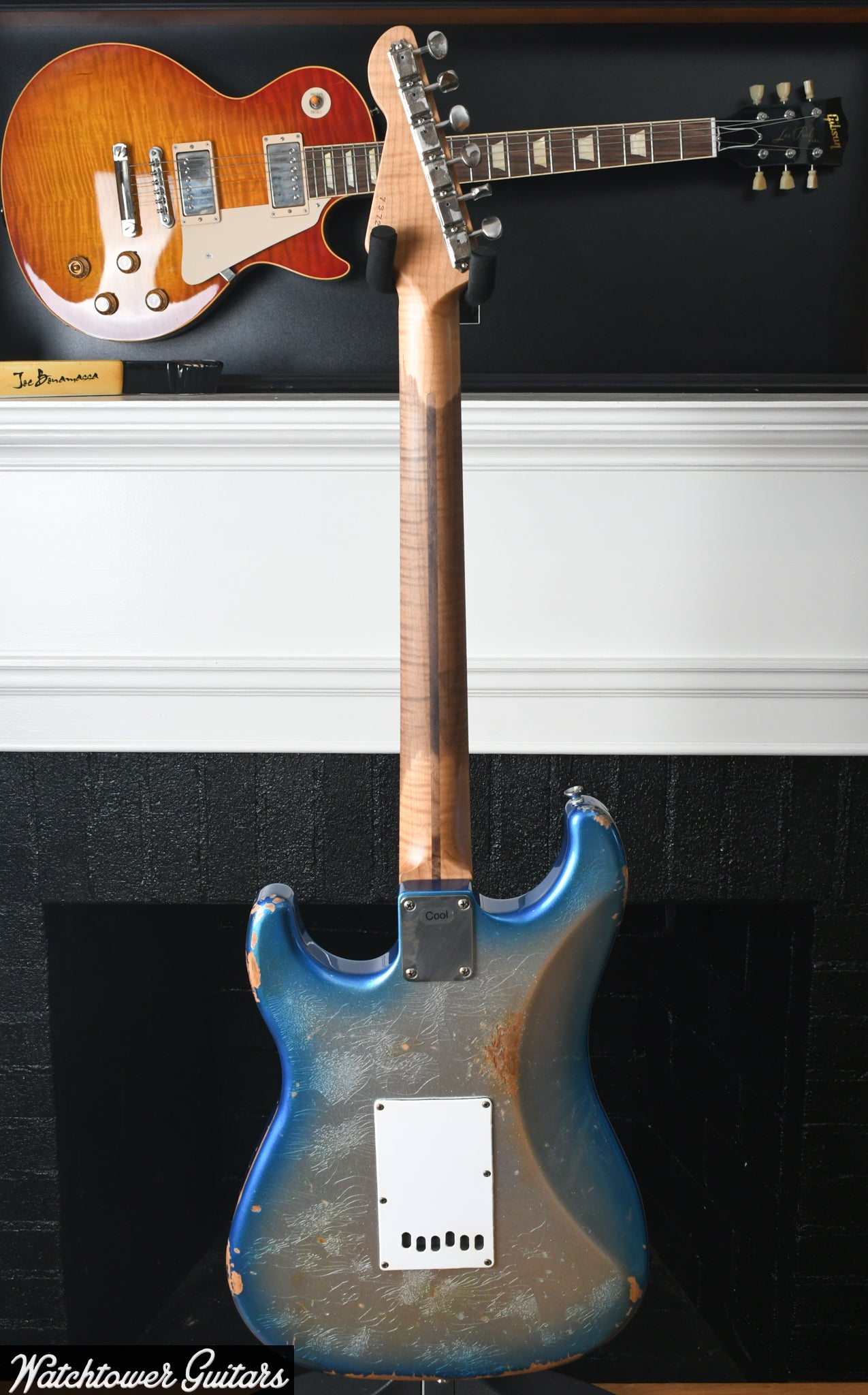 LSL Instruments Saticoy Lake Placid Blue Sparkle Burst to Silver Sparkle Heavy Aged "Cool"