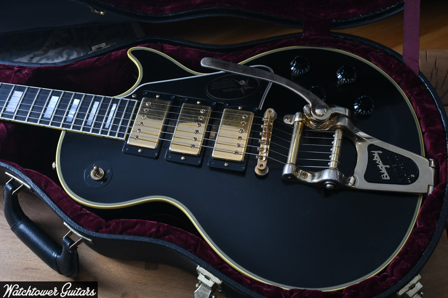 2008 Gibson Jimmy Page Signature Les Paul Custom VOS Black Beauty Bigsby