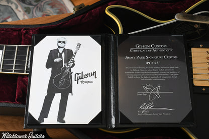 2008 Gibson Jimmy Page Signature Les Paul Custom VOS Black Beauty Bigsby