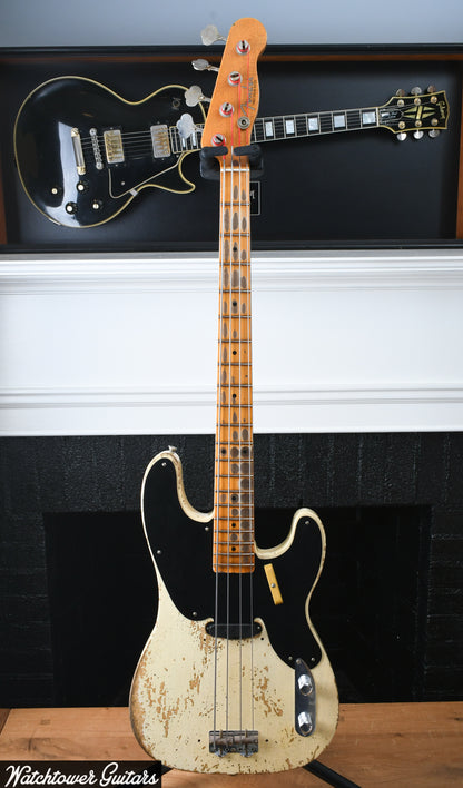 2023 Fender Custom Shop '51 Precision Bass Heavy Relic Aged Vintage White