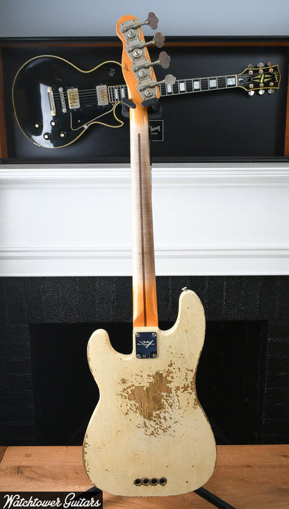 2023 Fender Custom Shop '51 Precision Bass Heavy Relic Aged Vintage White