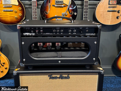 Two Rock Bloomfield Drive 100/50 Watt Head & 1x12 Cabinet Set Carbon Fiber/Cane Grill