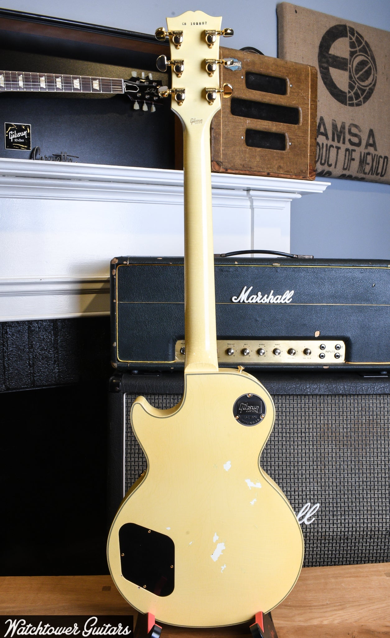 2021 Gibson Les Paul Custom Murphy Lab *M2M Ultra Light Aged* Classic White