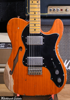 2021 Nash Telecaster T-72 Thinline Trans Orange Lollar Pickups