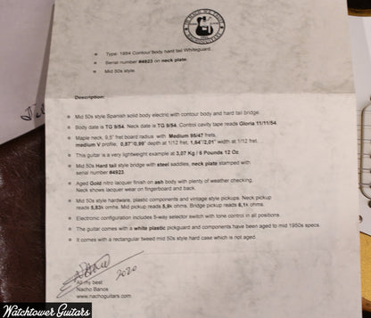 2020 Nacho Contour Body Hardtail Aged Gold #4923