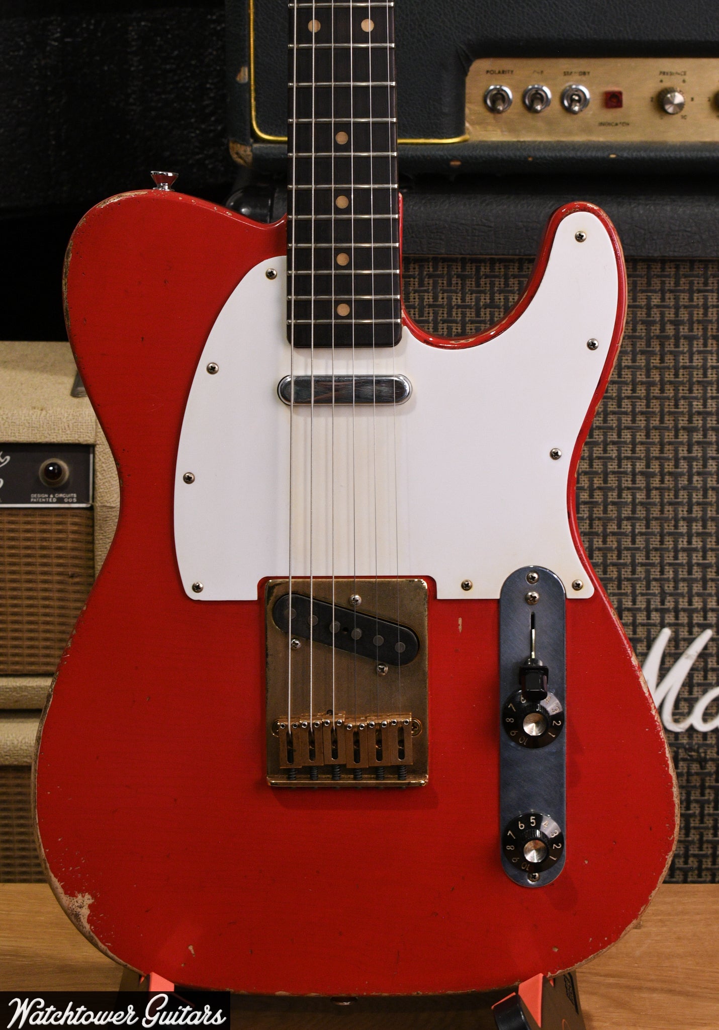 2023 Nacho Telecaster Muddy Waters *Custom Color* Aged Manzana Red