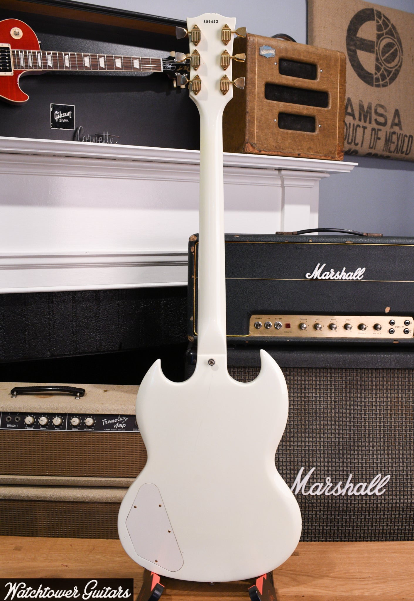 1969 Gibson SG Custom Polaris White - Refin – Watchtower Guitars