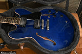 2005 Gibson ES-335 Flame Memphis Beale Street Blue